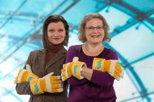 spitzenkandidatin Eva-Maria Finck-Hanebuth und Irene Mougoui, Listenplatz 2.